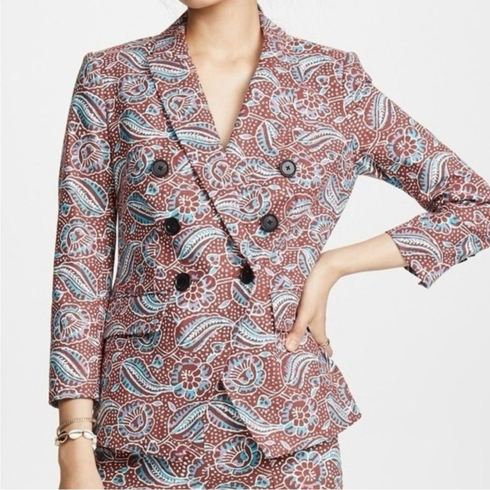 Veronica Beard Multicolor Patterned Blazer - image 3